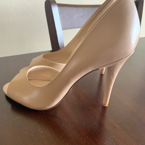 Nine West Beige open toe D’orsay heels - Picture 3 of 5